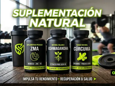 Ashwagandha, ZMA y Cúrcuma: Suplementación Natural